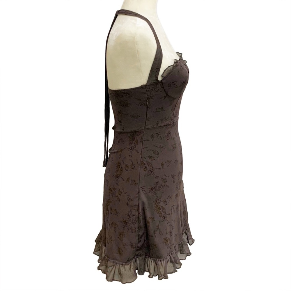 New Pink Mauve Brown Flirty Mini - Picture 3 of 16